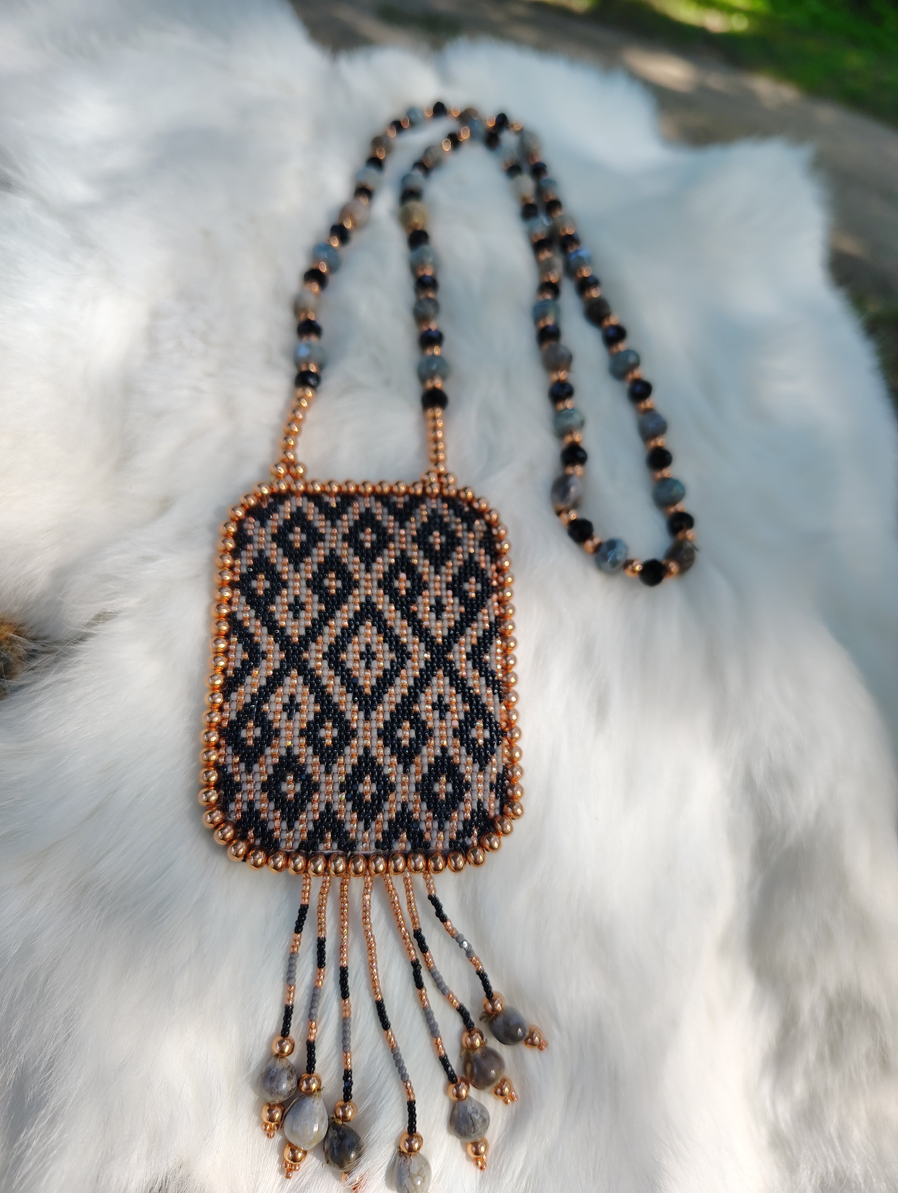 Chief's Daughter & Double Peace Pipe Necklace