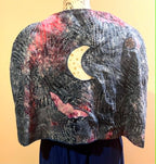 Reversible Day/Night Appliqued Upper World Capelet