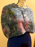 Reversible Day/Night Appliqued Upper World Capelet