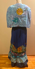 Reversible Day/Night Appliqued Upper World Capelet